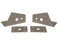 PLB11SS - Stainless Steel Truck Hood Light Brackets For Use With Single Stud Plow Lights