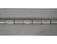 S64 - Steel Continuous Hinge .120 x 72 Inch Long with 3/8 Pin and 2.5 Open Width
