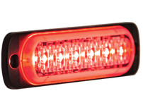 8891903 - Thin 4.5 Inch Red Horizontal LED Strobe Light