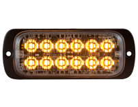 8892600 - Thin Dual Row 4.5 Inch Amber LED Strobe Light