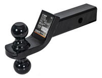 1803210 - Towing Ball Mount With Dual Black Balls - 1-7/8 Inch And 2 Inch Balls