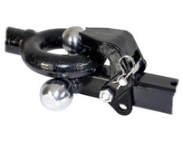 1802279 - Tri-Ball Hitch Solid Shank With Pintle Hook And Chrome Balls