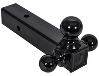 1802250 - Tri-Ball Hitch with Black Towing Balls - 2-1/2 Inch Receiver