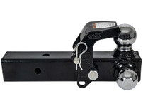 1802280 - Tri-Ball Hitch with Pintle Hook and Chrome Towing Balls - 2-1/2 Inch Receiver