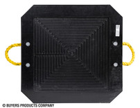 OP242422 - Ultra High Density Poly Outrigger Pad with Square Recess - 24 x 24 x 2 Inch