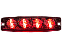 8892243 - Ultra Thin 4.5 Inch Red LED Strobe Light
