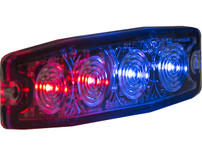 8892245 - Ultra Thin 4.5 Inch Red/Blue LED Strobe Light