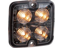 8892140 - Ultra Thin Square 2 Inch LED Strobe Light - Amber