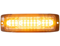 8890300 - Ultra Thin Wide Angle 5 Inch Amber LED Strobe Light