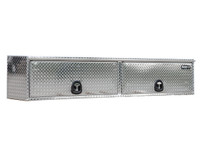1701768 - 18x16x96 In Diamond Tread Aluminum Topsider Truck Box With Flip-Up Doors