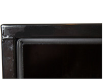 1702103 - 18x18x30 Inch Black Steel Underbody Truck Box With Paddle Latch