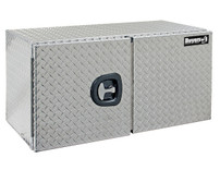 1702235 - 24x24x36 Inch Diamond Tread Aluminum Underbody Truck Box - Double Barn Door, 3-Point Compression Latch