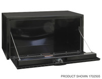 1702500 - 18x18x24 Inch Black Steel Underbody Truck Box With Aluminum Door