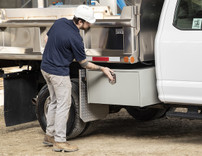 1702910 - 18x18x48 Inch Primed Steel Underbody Truck Box