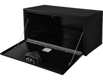 1703100 - 14x16x24 Inch Black Steel Underbody Truck Box With Paddle Latch