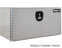 1706510 - 18x18x48 Pro Series Smooth Aluminum Underbody Truck Box with Diamond Tread Door