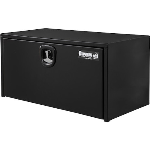 1734303 - 24x24x30 Inch Black Steel Underbody Truck Box With 3-Point Latch