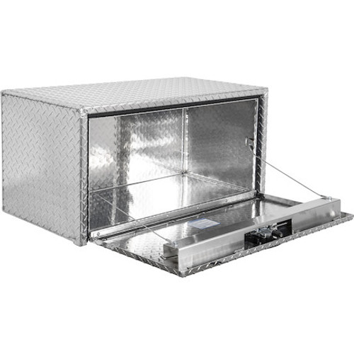 1735135 - 24x24x36 Inch Diamond Tread Aluminum Underbody Truck Box with 3-Pt. Latch