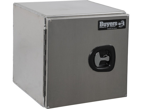 1705350 - 24x24x72 Inch Smooth Aluminum Underbody Truck Tool Box - Double Barn Door, 3-Point Compression Latch