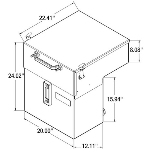 6381560 - 15 Gallon Central Hydraulic System - 6 Function, Electric On/Off, Standard Reservoir, No GPS