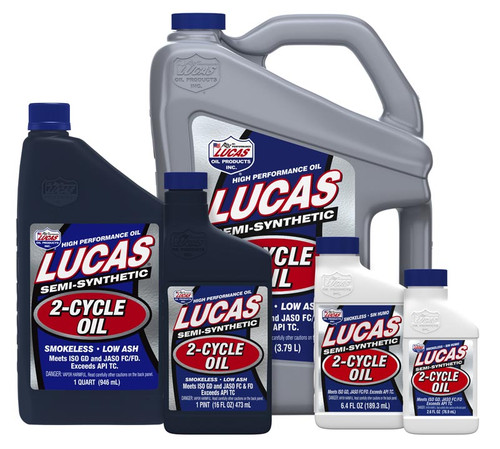 Lucas Oil 10058 Semi-Synthetic 2-Cycle Oil, 2.6 oz