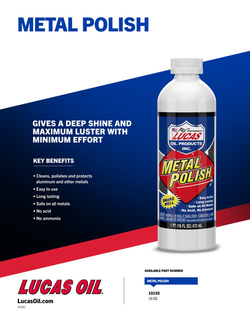 Lucas Oil 10155 Metal Polish, 1 Pint