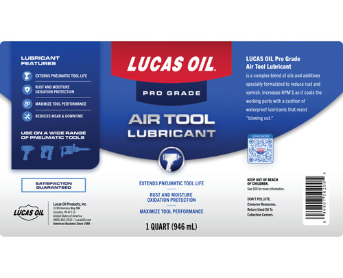 Lucas Oil 10200 Air Tool Lubricant, 1 Quart