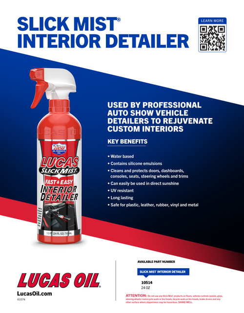 Lucas Oil 10558 Slick Mist 4x1-Detailing Kit, 24 oz