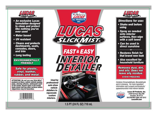 Lucas Oil 10558 Slick Mist 4x1-Detailing Kit, 24 oz