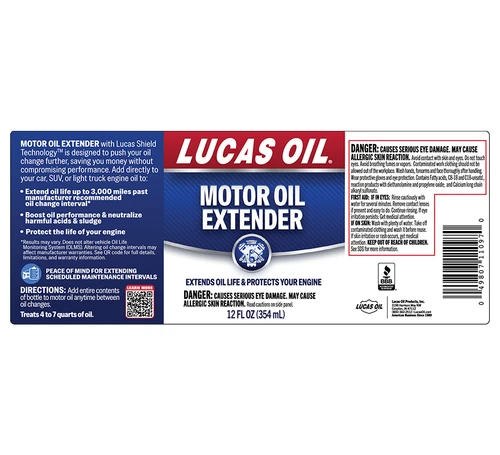 Lucas Oil 11097 Motor Oil Extender, 12 oz