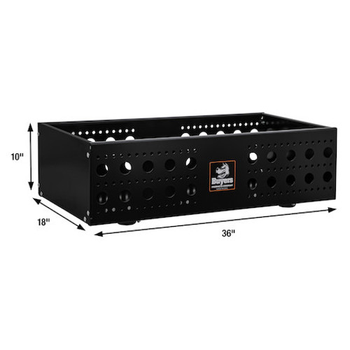 1744136 - 18x10x36 Gloss Black Multi-Purpose Storage Basket Kit