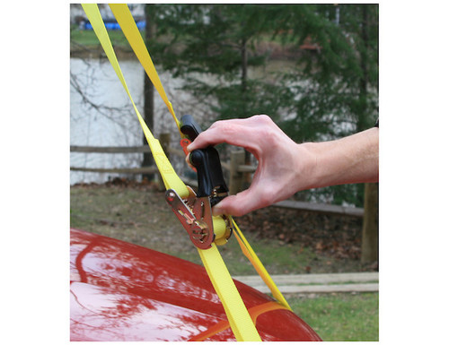 RTD211218 - 1 Inch x 12 Foot Ratchet Strap Tie Down (2-Pack)