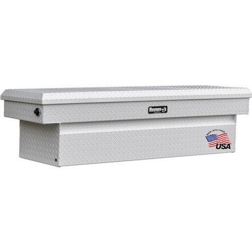 1749435 - 18x20x71 Inch Gloss White Diamond Tread Aluminum Crossover Truck Tool Box