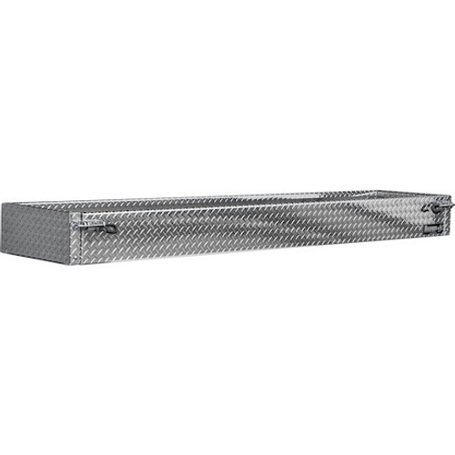 1744194 - 9.5x16x96 Heavy-Duty Diamond Tread Aluminum Open-Top Cargo Basket With Drop Door