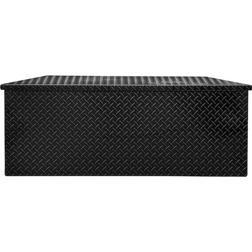 1721388 - 49 Inch Wide Gloss Black Diamond Tread Aluminum Trailer Tongue Truck Box