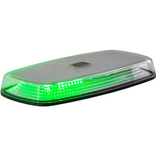 8891039 - 12 Inch Rectangular Wireless LED Mini Light Bar with Wireless Remote - Amber/Green