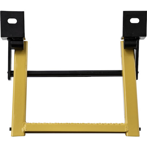 RS1Y - 1-Rung Yellow Retractable Truck Step with Nonslip Tread - 17.38 x 15 Inch
