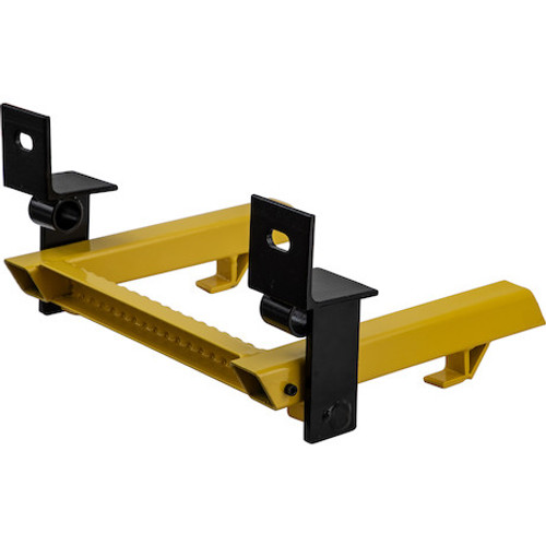 RS1Y - 1-Rung Yellow Retractable Truck Step with Nonslip Tread - 17.38 x 15 Inch