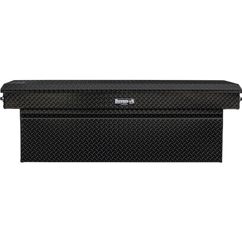 1729450 - 23x27x71 Inch Gloss Black Diamond Tread Aluminum Crossover Truck Box