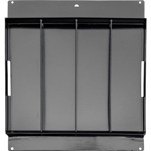 1729450F - 23x27x71 Inch Gloss Black Diamond Tread Aluminum Crossover Truck Box, Keyed Alike For Fleets