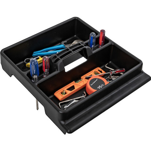 1729440 - 23x20x71 Inch Gloss Black Diamond Tread Aluminum Crossover Truck Box