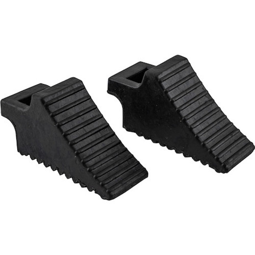 WC93745 - Rubber Wheel Chock with Built-In Handle, Pair