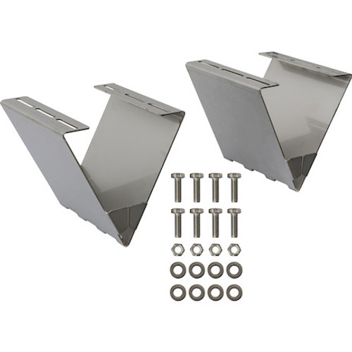 WCB183 - Underbody Wheel Chock Holder - Stainless Steel - Pair