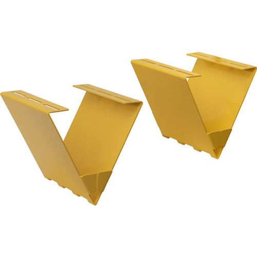 WCB184 - Underbody Wheel Chock Holder - Yellow Steel - Pair