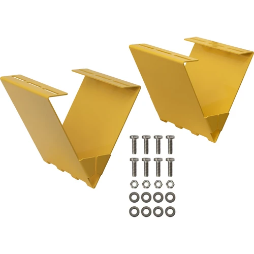 WCB184 - Underbody Wheel Chock Holder - Yellow Steel - Pair