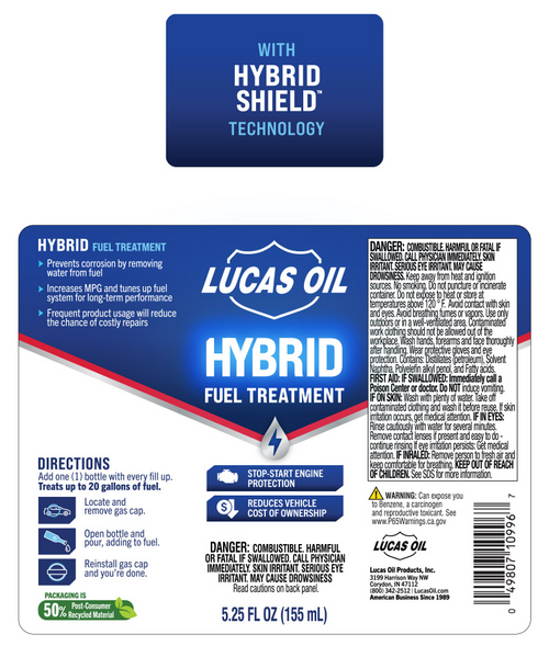 Lucas Oil 10996 Hybrid Fuel Treatment w/HybridShield™ - 5.25 Ounce