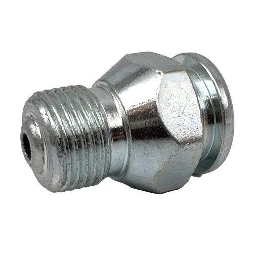 LockNLube® Giant Button Head Fitting, 1-5/16" OAL, 7/8" Hex, 3/8" Male NPTF