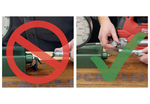 LockNLube Pressure Return Valve (PRV) for Ridgid Cordless Grease Guns