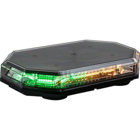 8891069 - 15 Inch Octagonal LED Mini Light Bar - Amber/Green