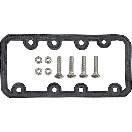 5231501 - Bolt-On Aluminum Folding Step w/ Recessed LED Light - Black Powder-Coated